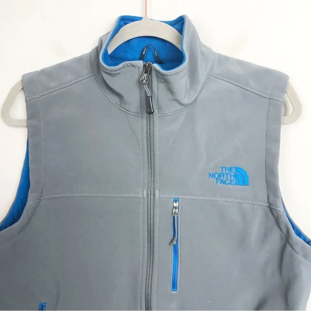 THE NORTH FACE | Apex Bionic Zip Front Vest Gray & Turquoise Men’s Size Small